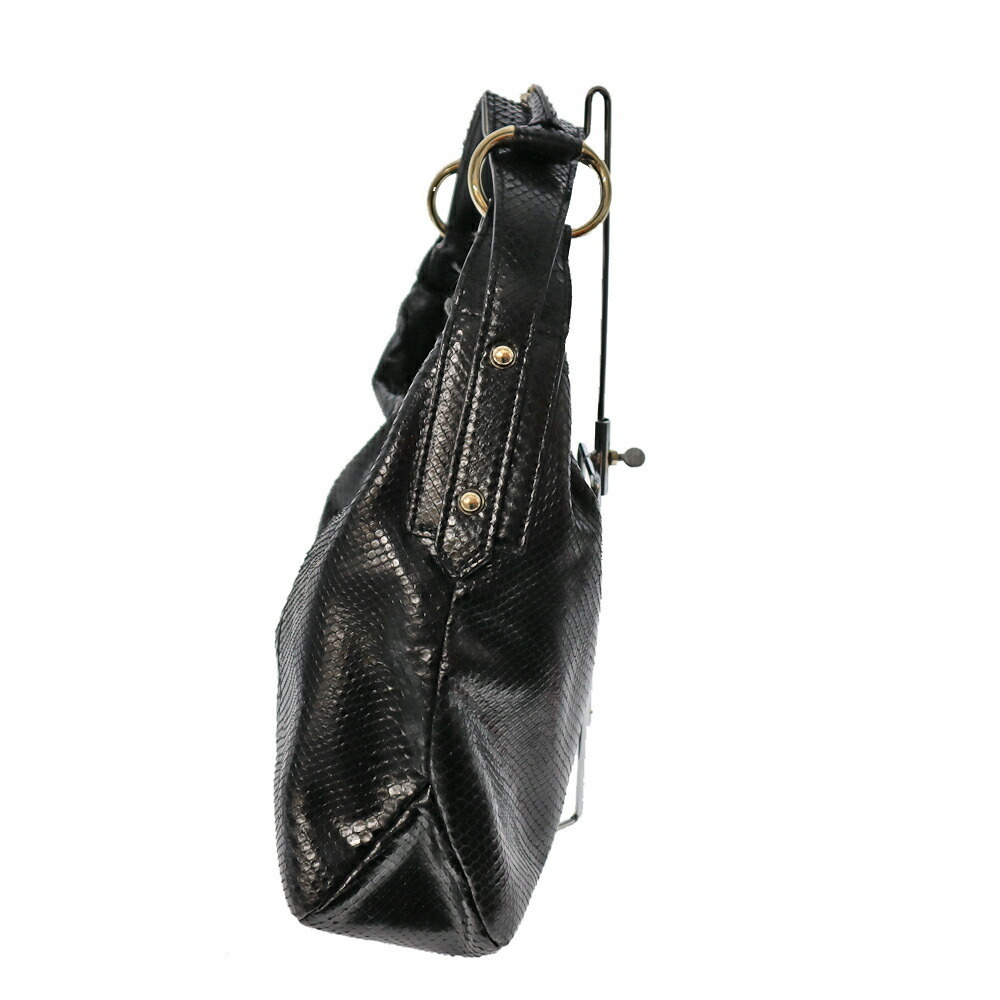 Gucci Handbag Black Python Leather - image 3